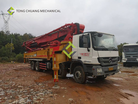 Tahun 2016 Sany Heavy Industry Mercedes-Benz Menggunakan Truk Pompa Beton 62 Meter