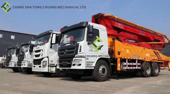 Beli Truk Pompa Beton Sistem Hidraulik Tipe Terbuka 44 Meter online manufacture