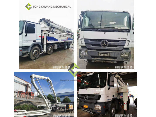 Mereproduksi Truk Pompa Beton Bekas Zoomlion Dengan Sasis Mercedes-Benz 8 × 4