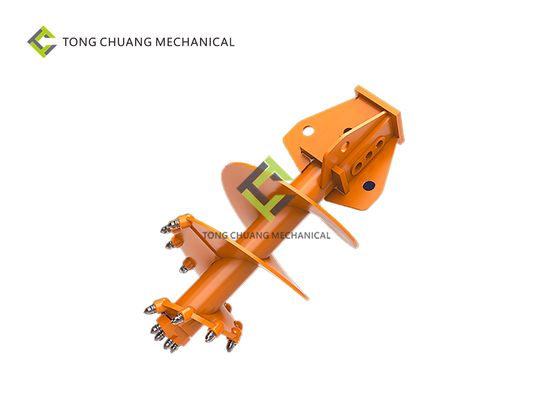 Suku Cadang Rig Pengeboran Kerucut Tunggal Ganda Rotary Drill Bit Spiral Pick DN1600 Orange