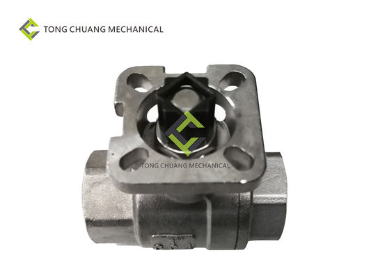 Q641F Concrete Batching Plant Parts Pneumatic Ball Valve Dengan Benang Internal