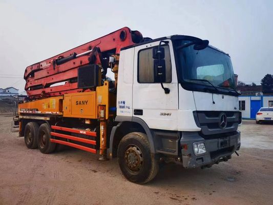 2014 Sany Heavy Industry 38 Meter Truk Pompa Beton Tangan Kedua Mercedes Benz