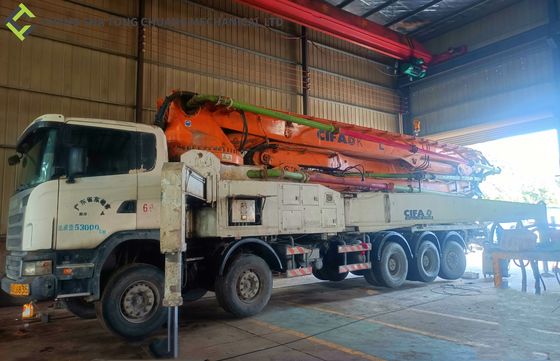 CIFA 58m Scania Chassis Menggunakan Truk Pompa Boom Beton