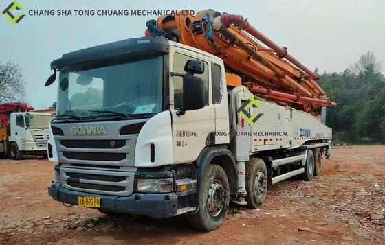 2014 Zoomlion Heavy Industries 56m Scania Chassis Truk Pompa Beton Bekas
