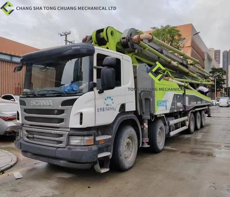 2018 SCANIA Chassis Zoomlion Truk Pompa Beton Bekas 63m