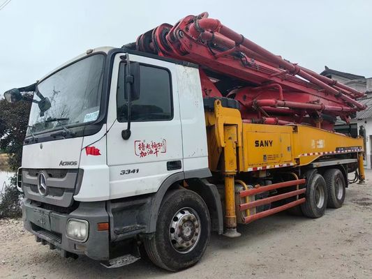 Pompa Beton 46 Meter Sany dengan Chassis Mercedes-Benz