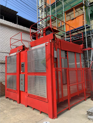 Double Cage High Speed 200/200Z Konstruksi Lift Bangunan Buck Lift 1t 2t Dari Cina Produsen (Baru)