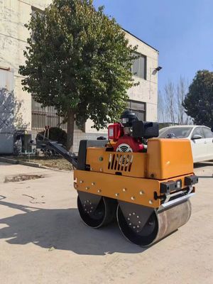 BM60 Berjalan di Belakang Roller Jalan Aspal Vibratory Single Drum Kecil