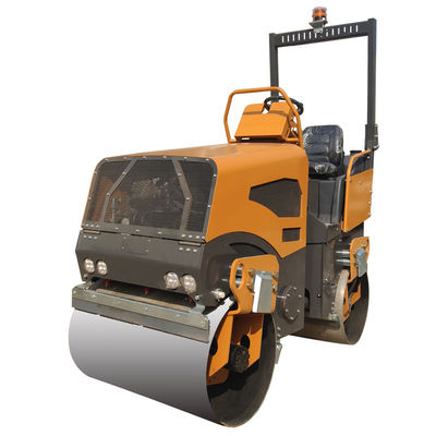 BM2500 Roller Vibrator Double Drum Articulated dengan Desain Kuning/Hijau