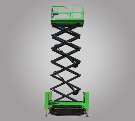4*2 Drive Mode Crawler Scissor Type Aerial Work Platform dengan kapasitas 3500kg Mesin konstruksi